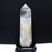 水晶 六角柱 水晶 ポイント 原石 置物 台座付属 一点物 152-4703