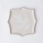 【増田 哲士】18.オークリーフ8角皿(L)/白