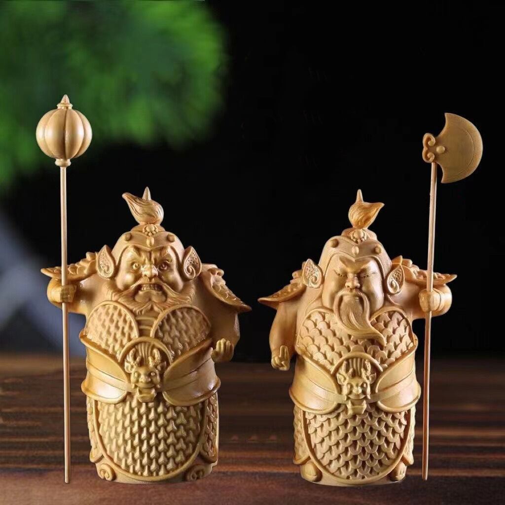 風水 麒麟 置物 オブジェ ペア 麒麟像 シーサー 瑞獣 真鍮製 銅製 吉祥