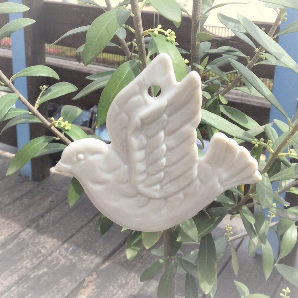 白磁 鳥のオーナメント | 優しいナチュラルカントリー雑貨と食器