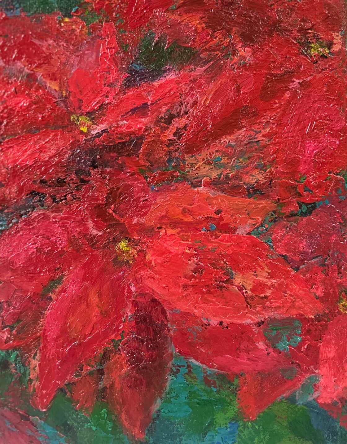 油彩画「ポインセチア」 | PAY ID