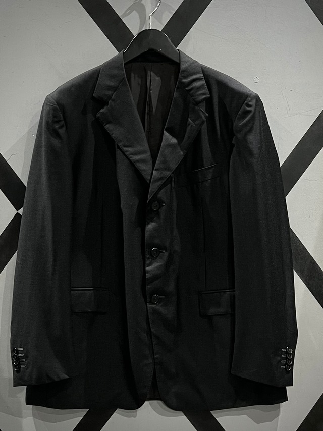 【X VINTAGE】“Ermenegildo Zegna” Vintage Loose Single Breasted Wool Tailored Jacket