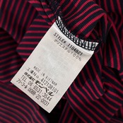 mont-bell モンベル ボーダー ハーフジップ ハイネック Tシャツ カットソー L/レディース #1104821