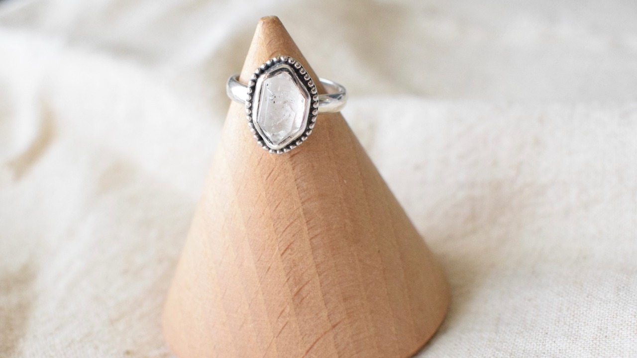 Harkimer diamond silver ring《silver925》【受注製作】