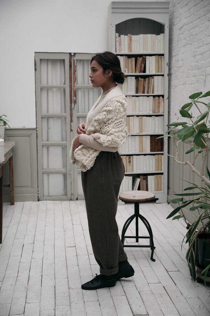 Hand Knitted Shawl (Leaf)