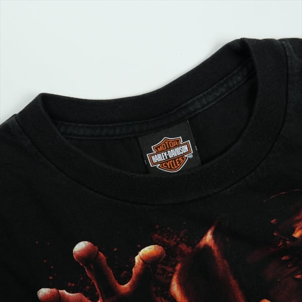 Harley-Davidson ピエロ ロンT 袖プリ ブラック L Size【L】 VINTAGE ヴィンテージ Harley-Davidson ハーレー
