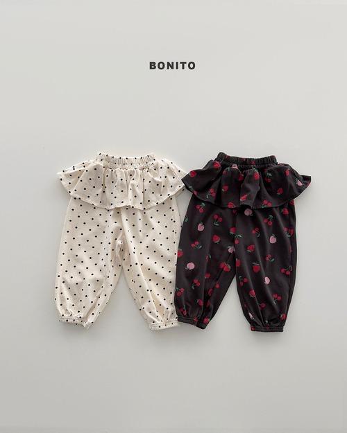 [BONITO] Frilled jogger pants (JS/JM) / [보니토] 프릴조거팬츠 (JS/JM)