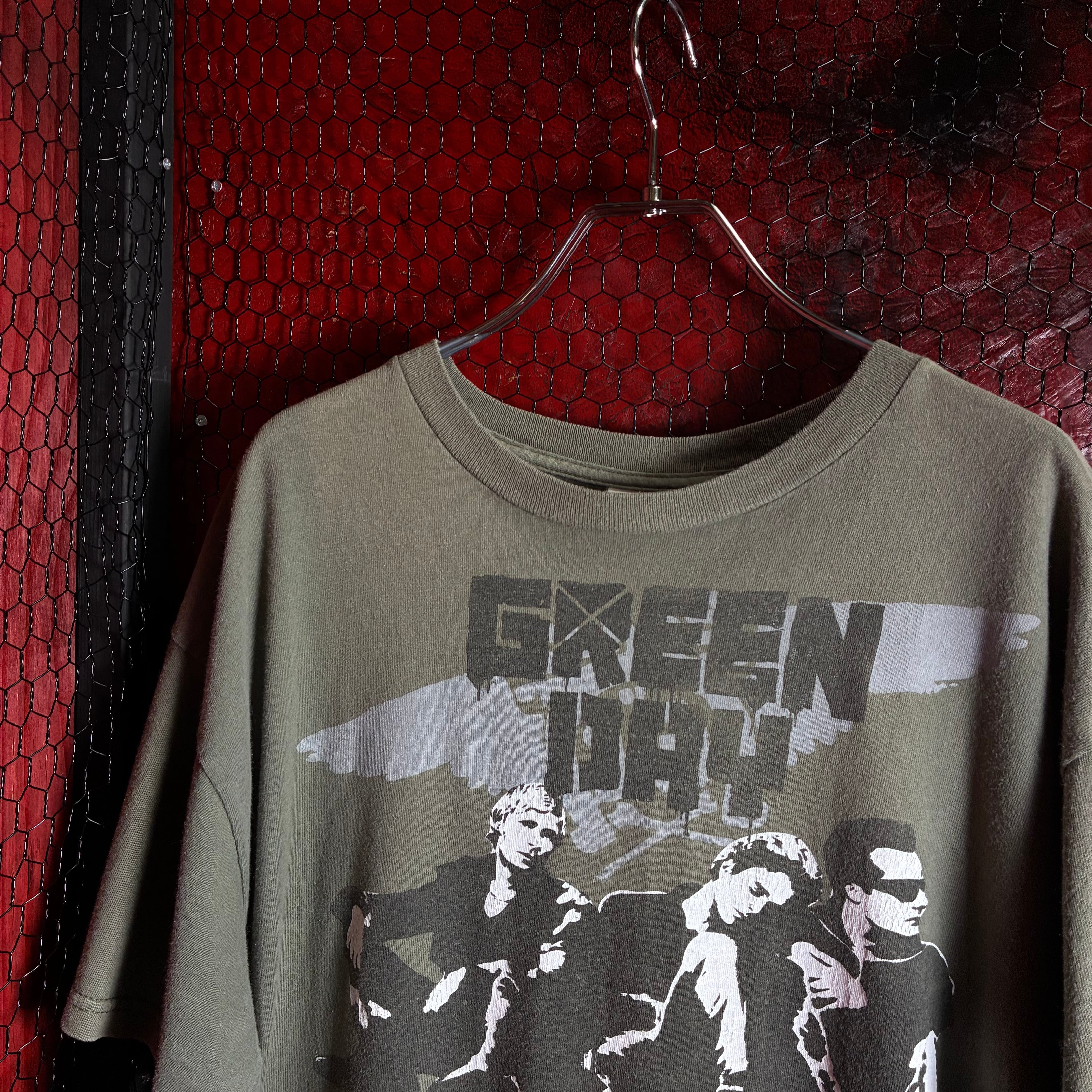 00s MEXICO製 DELTA GREEN DAY バンドTシャツ カーキ | 古着屋 the moon