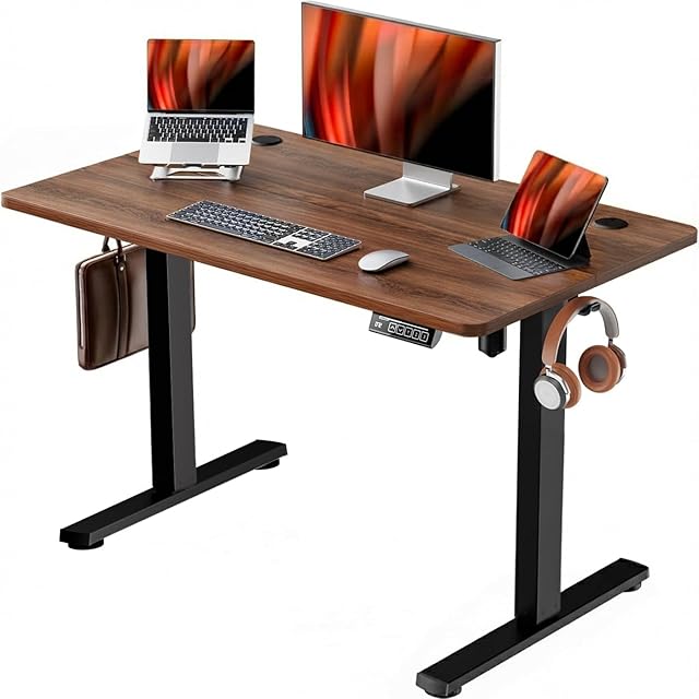 ERGOMAKER 電動式昇降デスク スタンディングデスク（幅110×奥行60cm