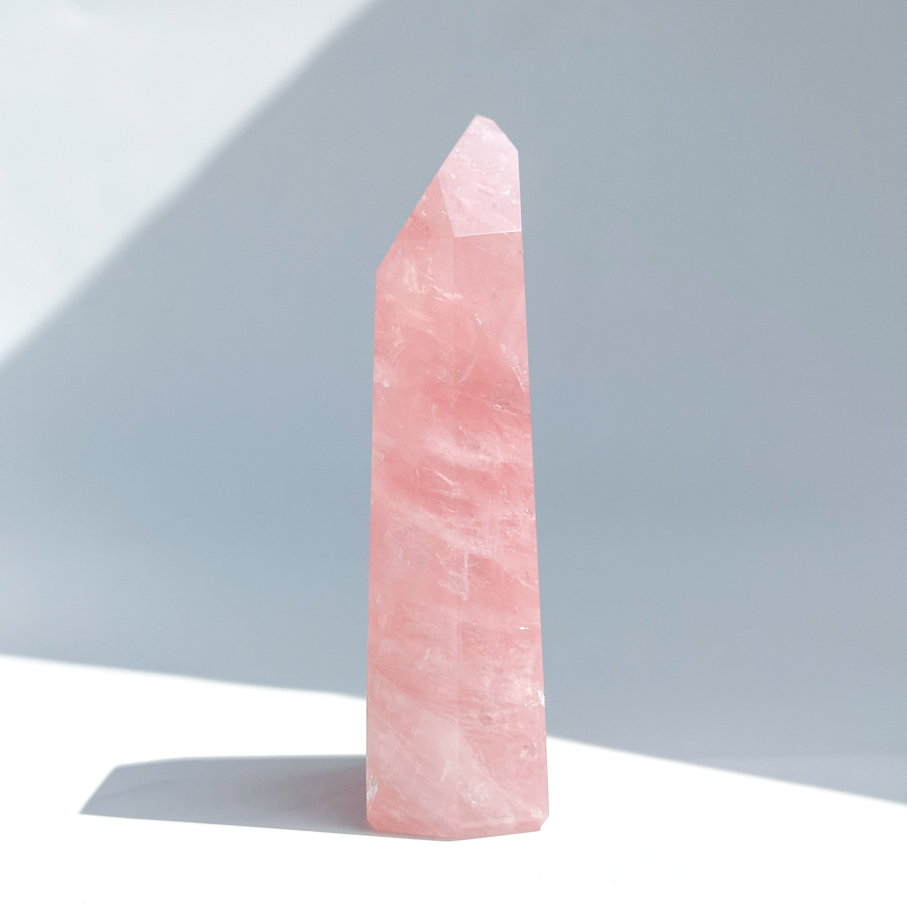 Big【高品質】バイーア産ローズクォーツ タワー13◇ Rose Quartz