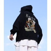 6色展開 裏起毛 ラッキーガール パーカー T562