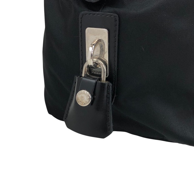 PRADA プラダ ハンドバッグ ブラック トライアングルロゴ ナイロン ミニボストン vintage ヴィンテージ オールド kg2zxs