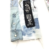 【denimPT19】再構築 ペイントデニムパンツ REMAKE DENIM Peint PANTS