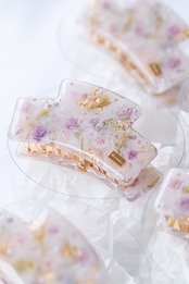 （バンスクリップ）candle  / パープルピンク