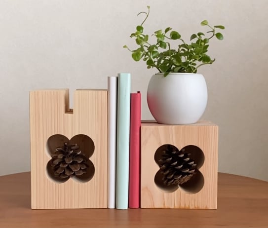 もこん炉 ブックエンドセット【M & S】 | MOKONRO/もこん炉