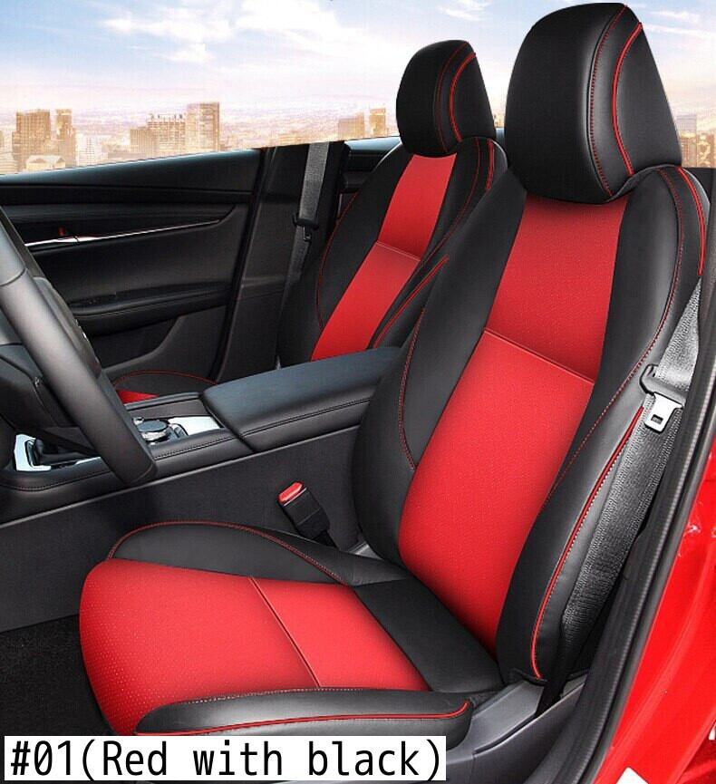アクセサリー RED 新作 マツダ3CX5カスタムフィットカーシートカバーアクセサリー360度