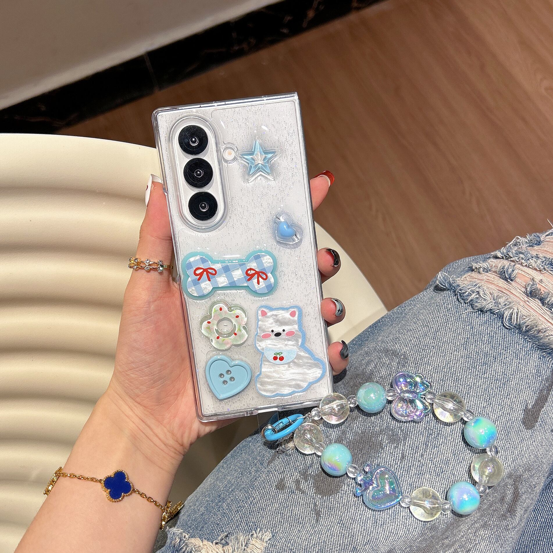 ワンちゃん 透明感 Galaxy Z Fold7/6/5/4 Galaxy Z Flip7/6/5/4/3