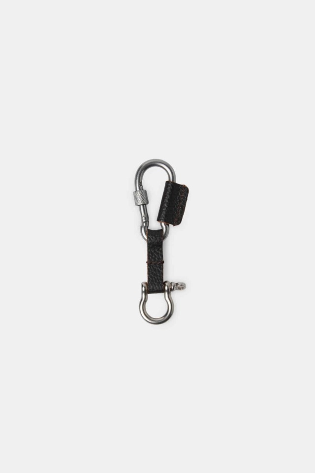[COOR] Cow Leather Carabiner Keyring (Black) 正規品 韓国ブランド 韓国通販 韓国代行 韓国ファッション クール クーア クアー COOR 日本 店舗