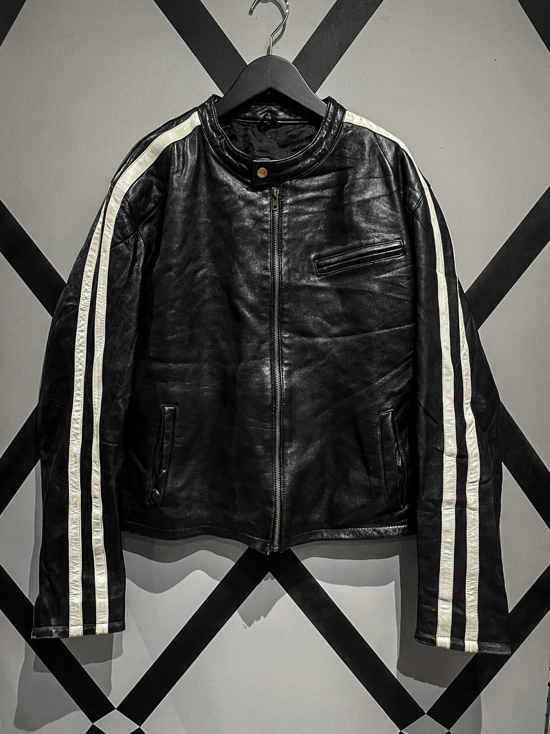 ①Freedom レザー ライダース ジャケット ホワイトライン X VINTAGE】White Line Vintage Single Riders Leather Jacket | Caka