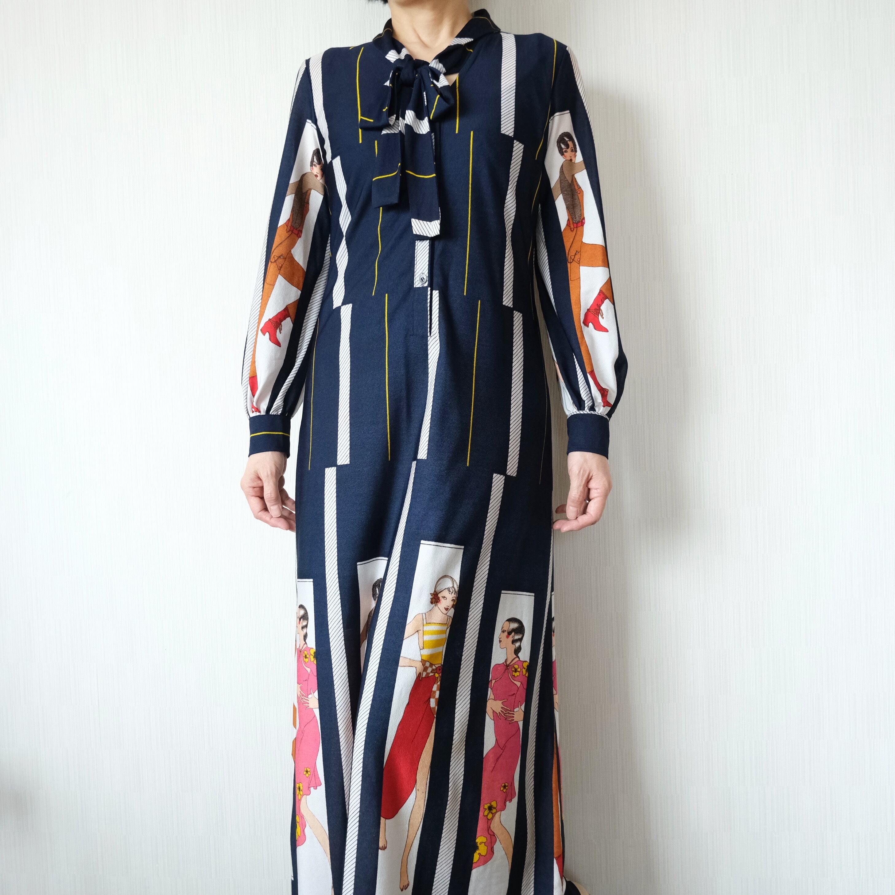 モダンガールワンピース 6 シャドウ ジオモノグラム ジャガードニット