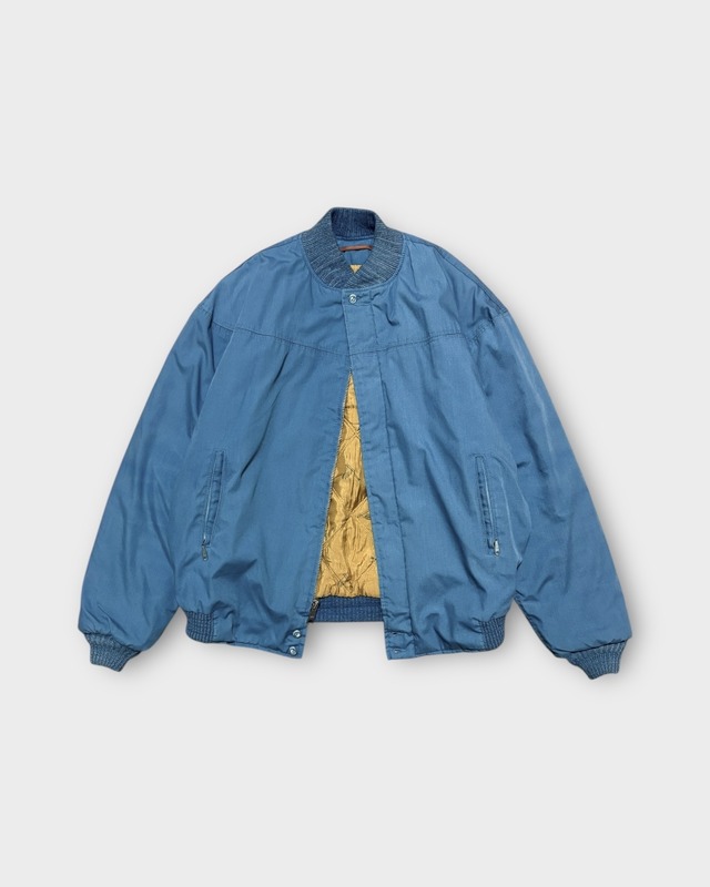 【VINTAGE】1970’s–1980’s “Catalina” Varsity Quilted Bomber Jacket Flying-Fish Liner MADE IN U.S.A.