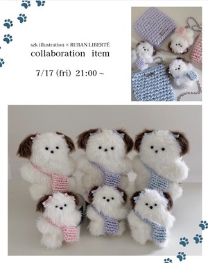 受注販売【コラボ企画】× szk illustration   ribbon bag