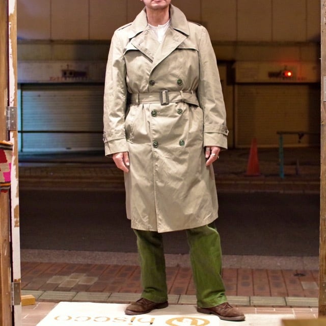 Size 42 R ! 1990s USMC ALL WEATHER COAT / Trench Coat / 米軍 ...