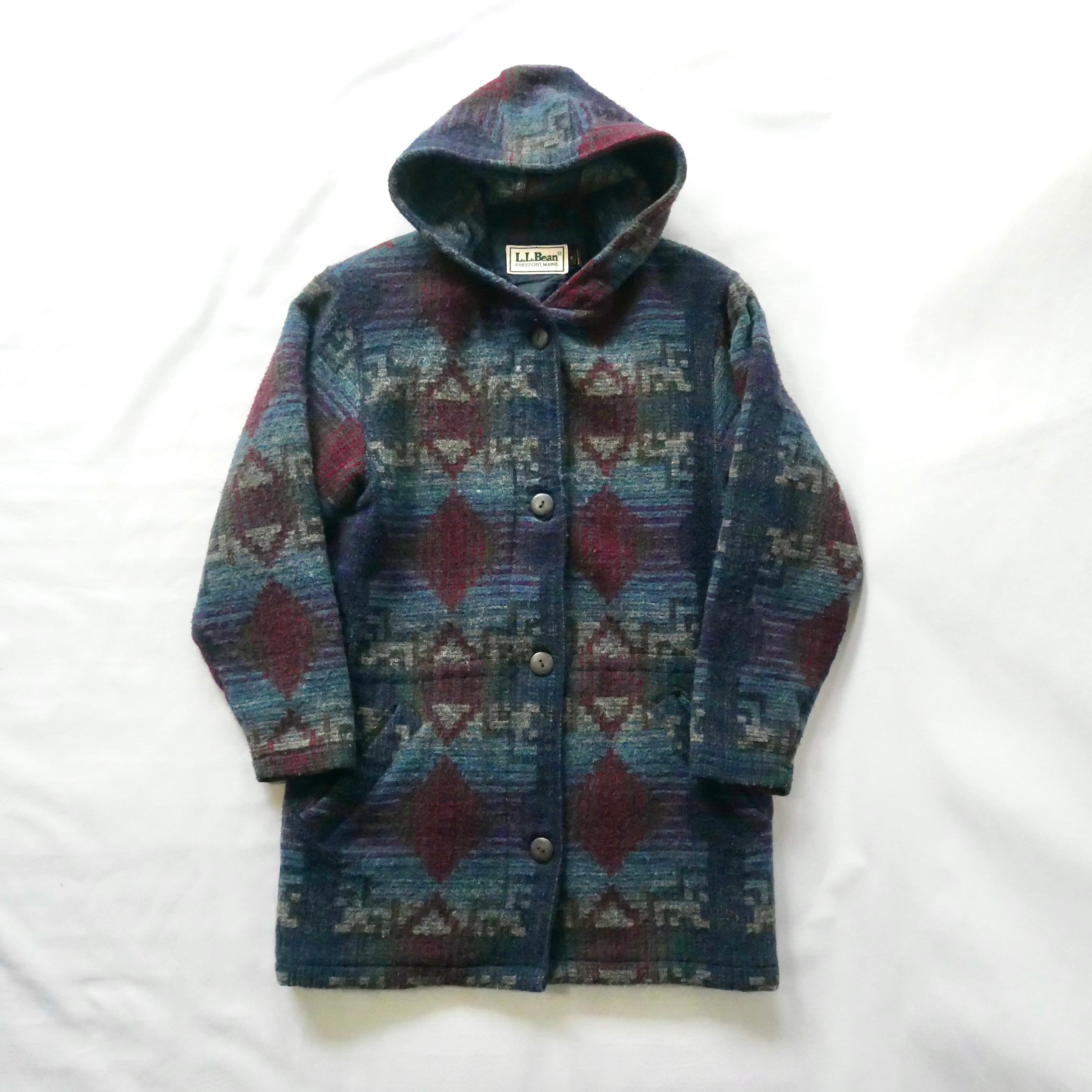 Made in USA 80s L.L.Bean native pattern wool jacket アメリカ Made in USA 80s L.L.Bean native pattern wool jacket アメリカ