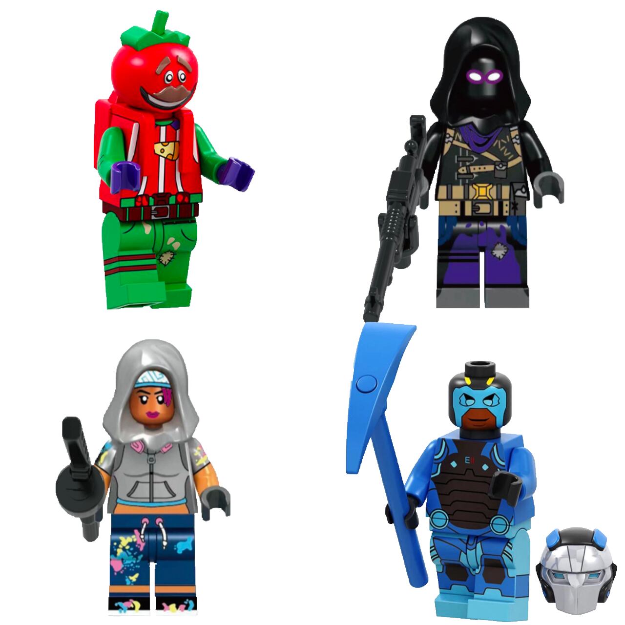 注目ブランド フォートナイト トマトヘッド ピンクのくまちゃん 他 ミニフィグ 8体 レゴ互換 Shipsctc Org