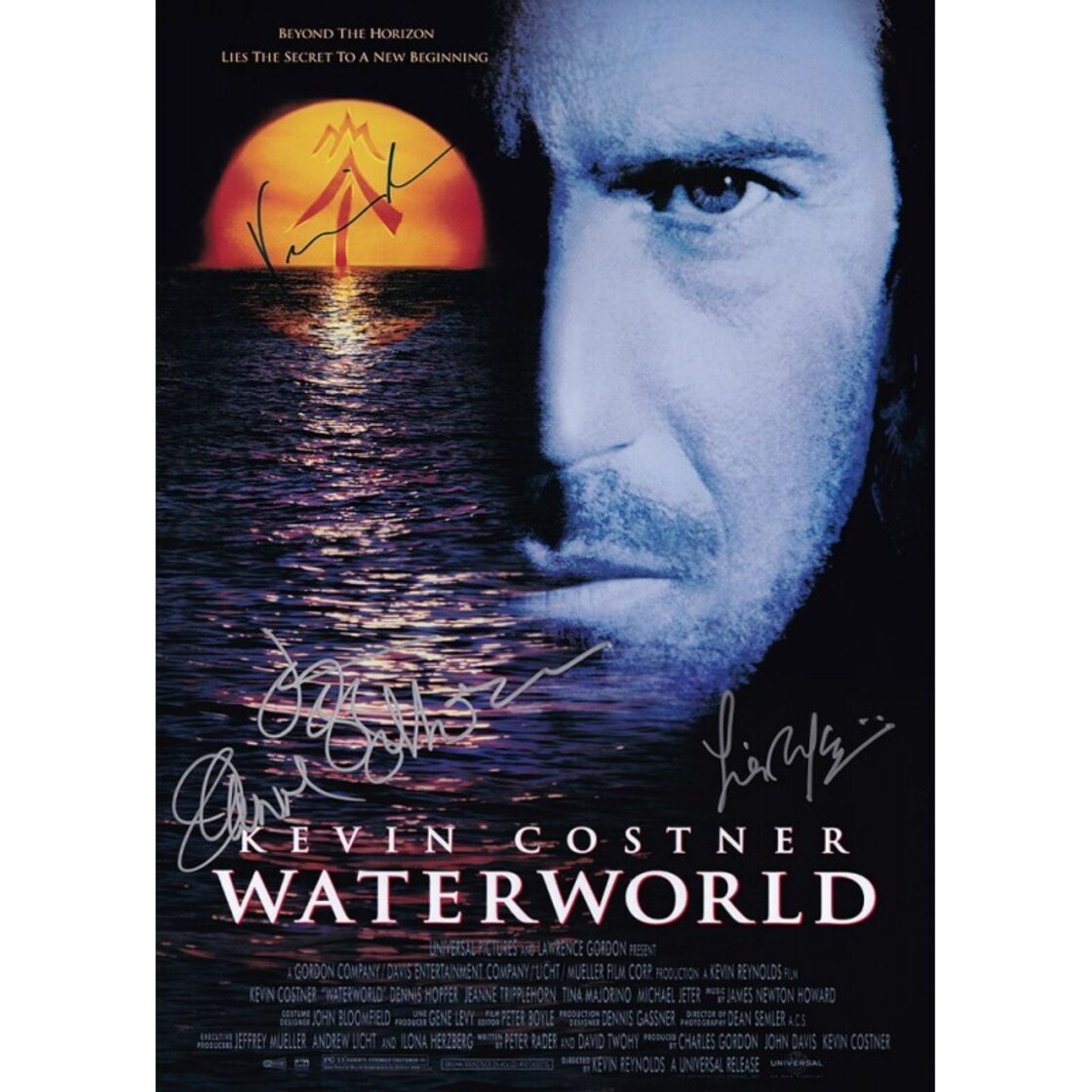 WATERWORLD(ウォーターワールド) 【3名直筆サイン入りミニポスター 