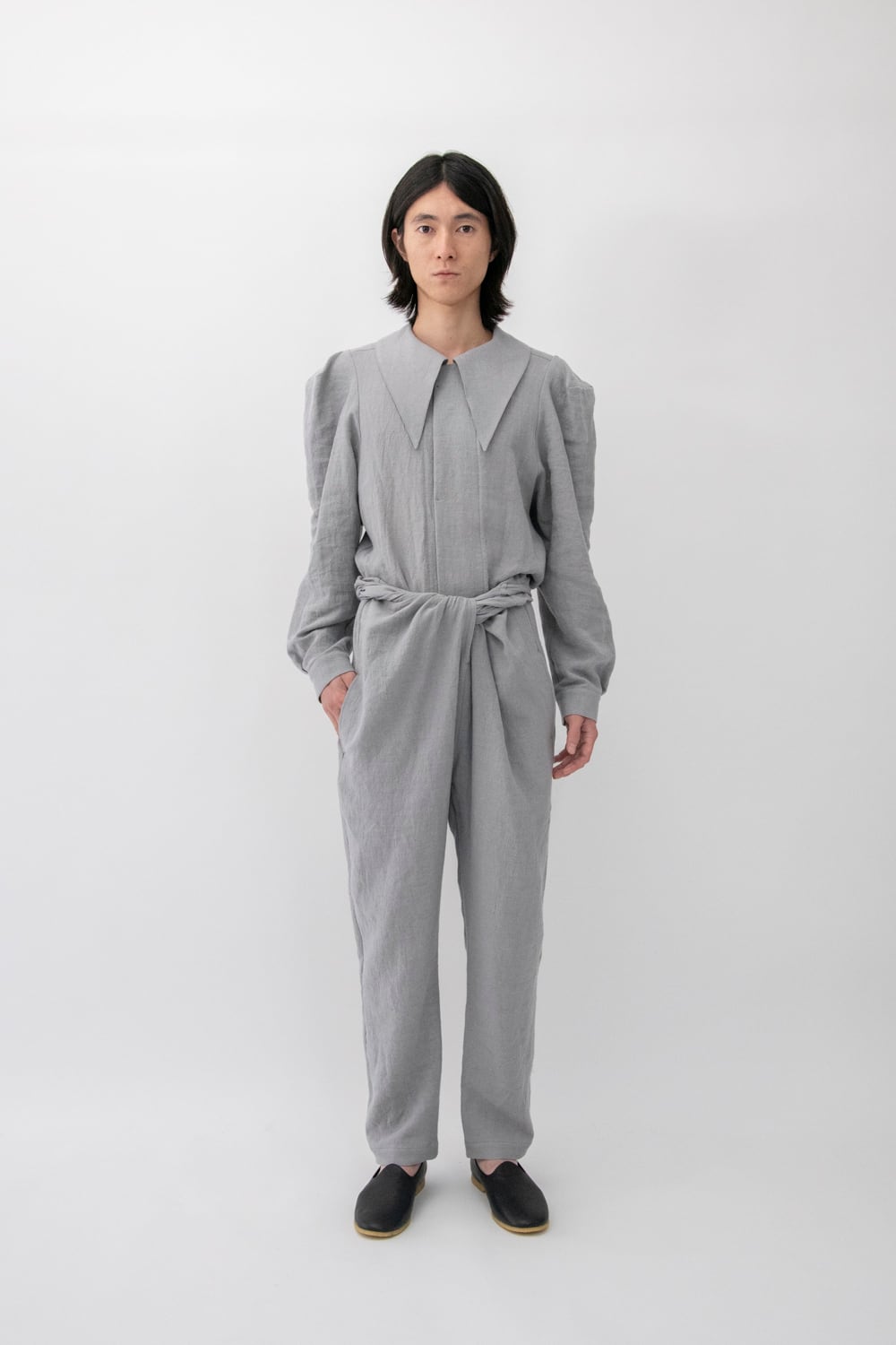 COSMIC WONDER and woven cotton wrapped pants