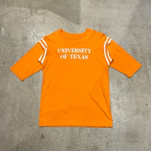 1970s ARTEX FOOTBALL T-SHIRT TEXAS ORANGE