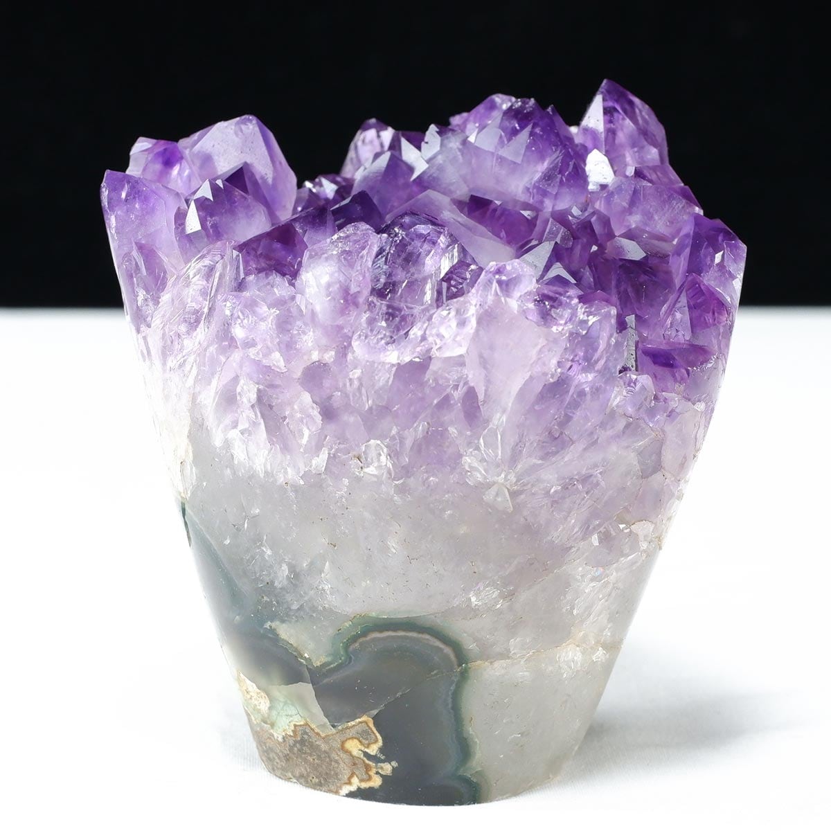 アメジスト クラスター 原石 フラワーアメジスト 花形 置物 一点物282-770