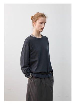 DECESOLO 26AW ウォッシャブル ウールブレンド ロングスリーブ Tシャツ