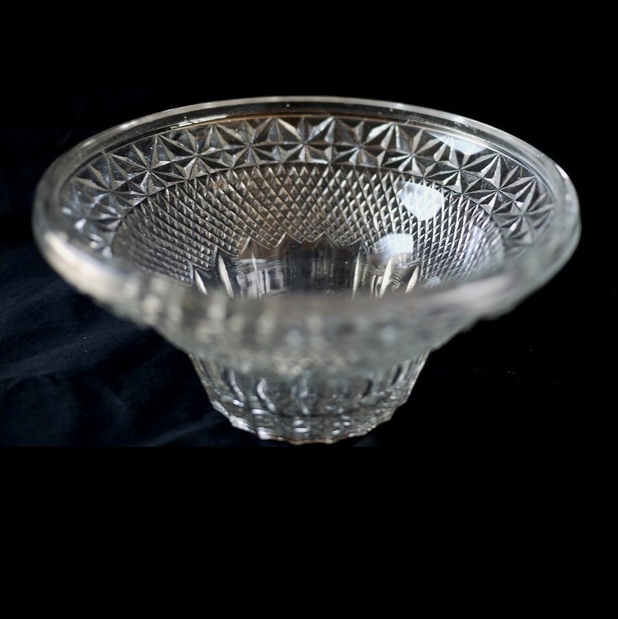 プレスガラス ボウル コンポート フルーツ鉢 エストニア