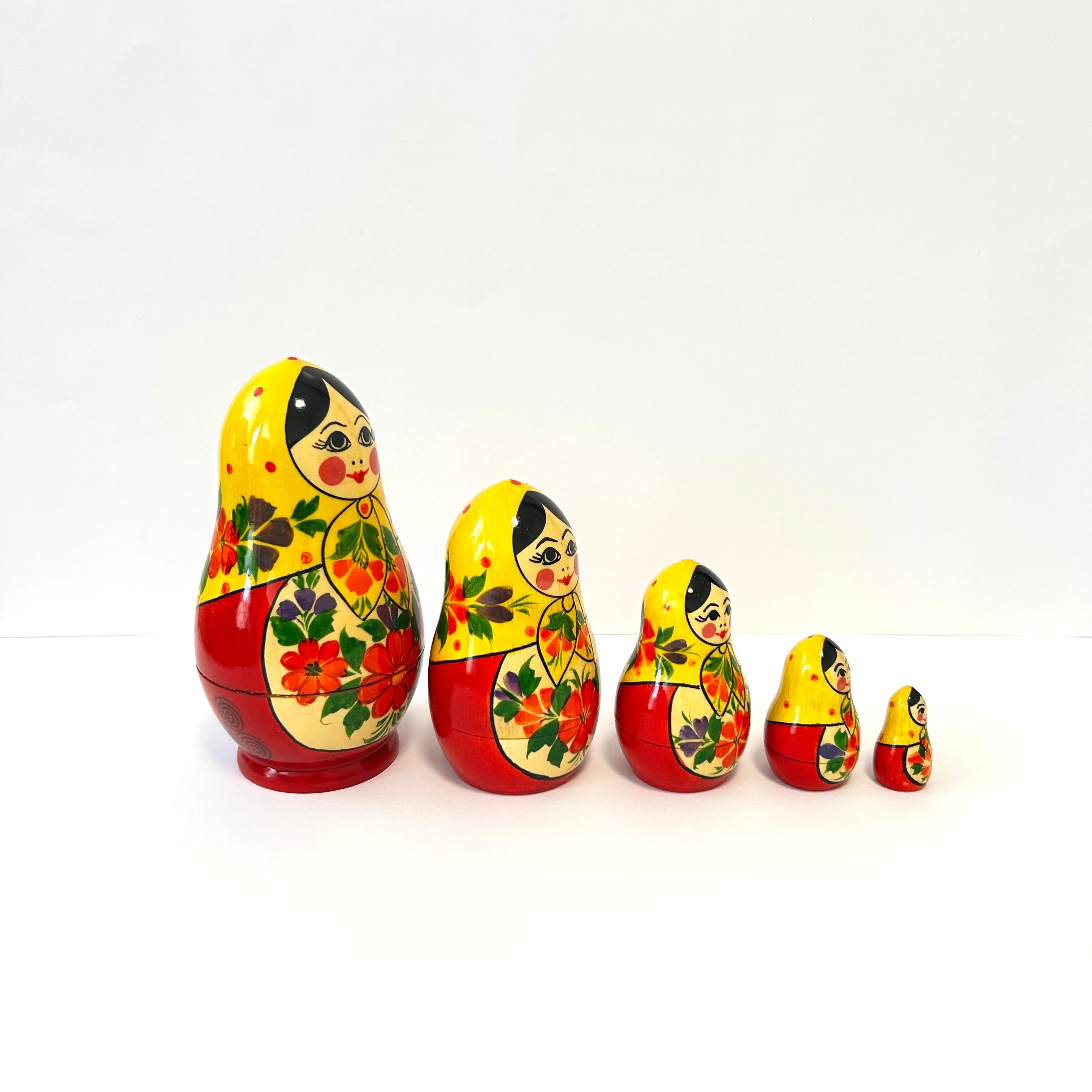 マトリョーシカ 15cm 5ピース 「グルーシェンカ A -2 」 セミョーノフ