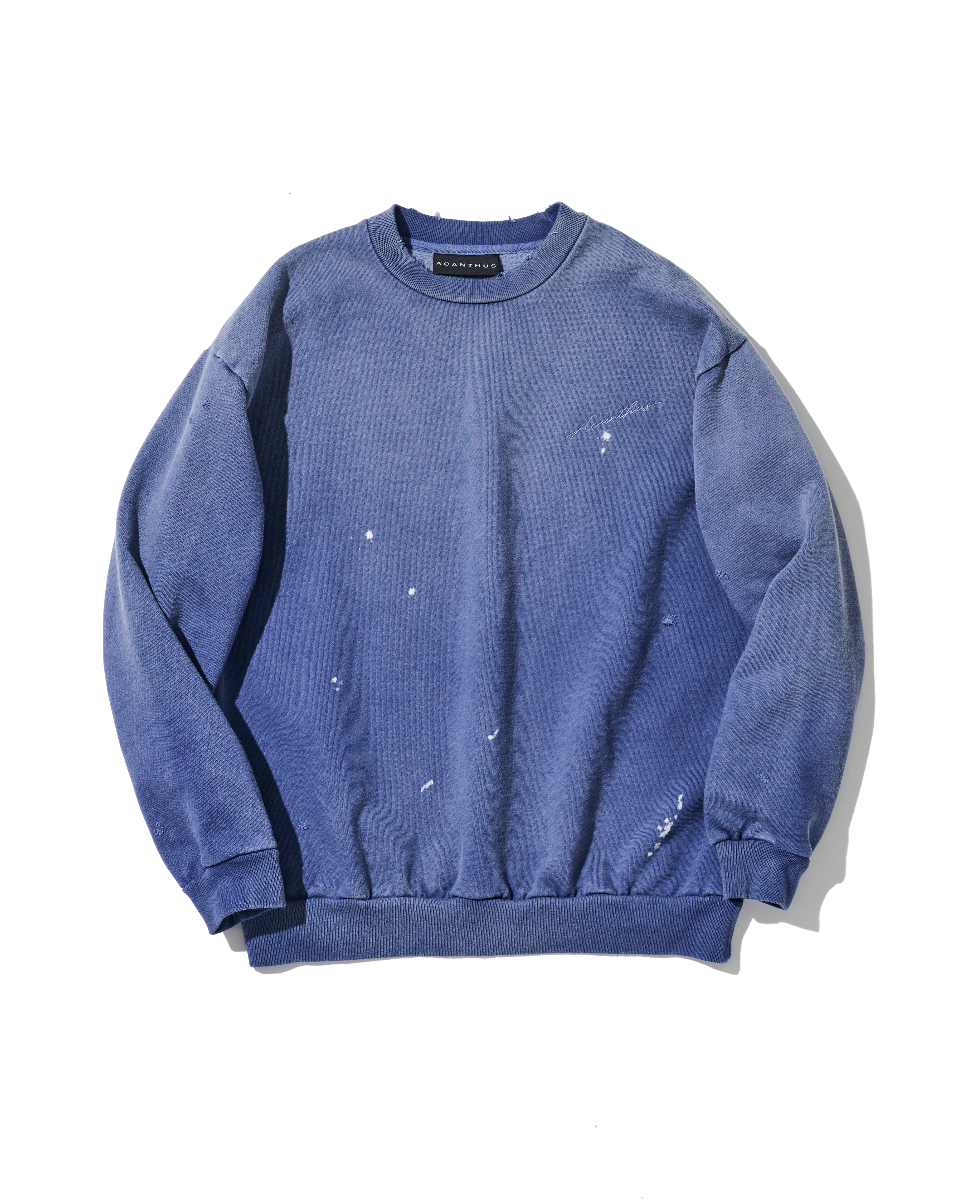 予約販売10月下旬~11月中旬入荷】ダメージ加工 スウェット | ACANTHUS 予約販売10月下旬~11月中旬入荷】ダメージ加工 スウェット | ACANTHUS