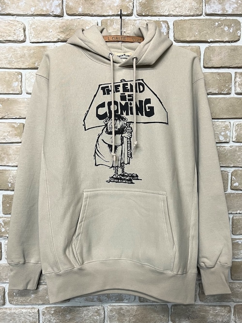 SNOW PLANT VINTAGE GRAPHIC HOODIE "THE END IN COMING"