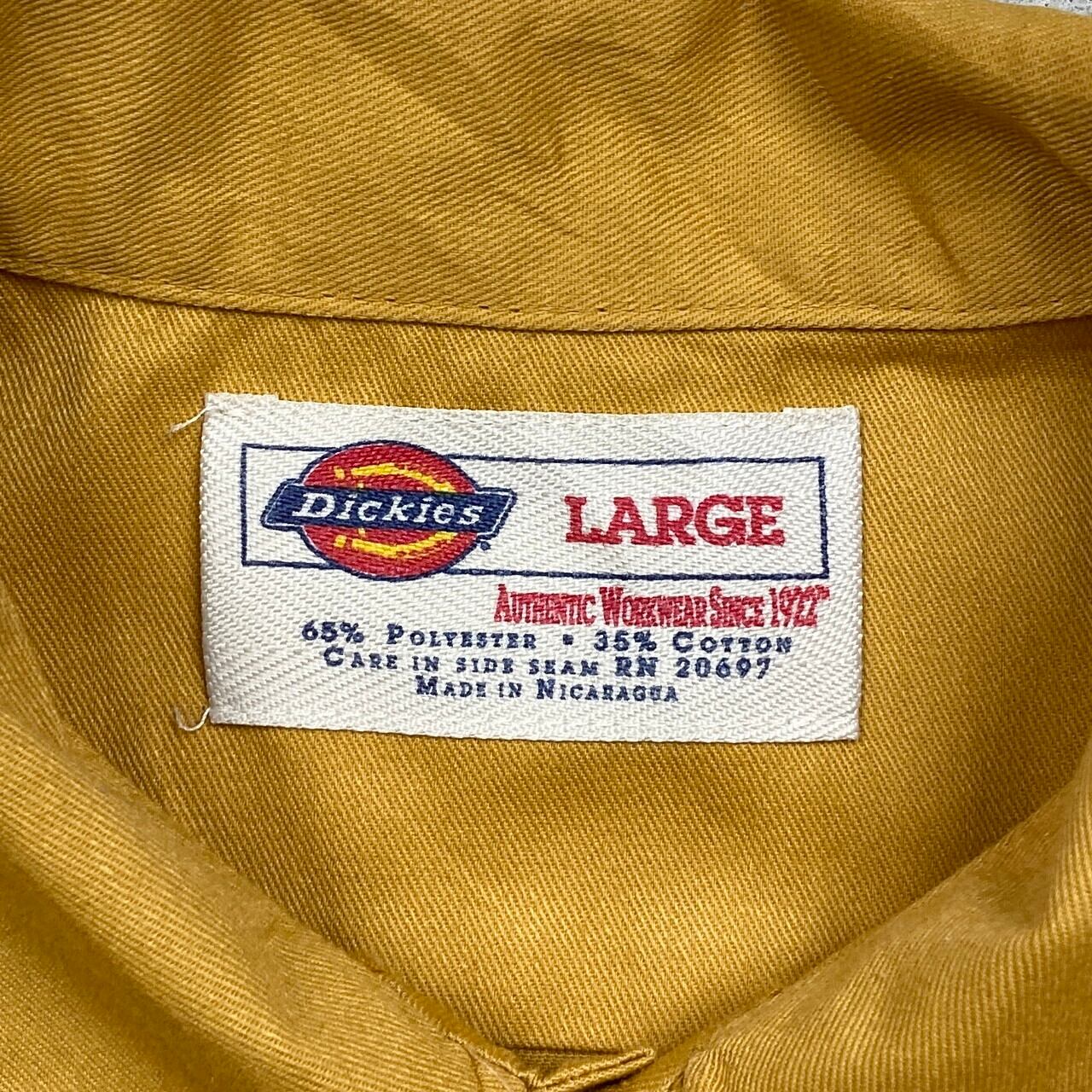 90年代~00年代 Dickies ディッキーズ 半袖 ワークシャツ メンズL 古着