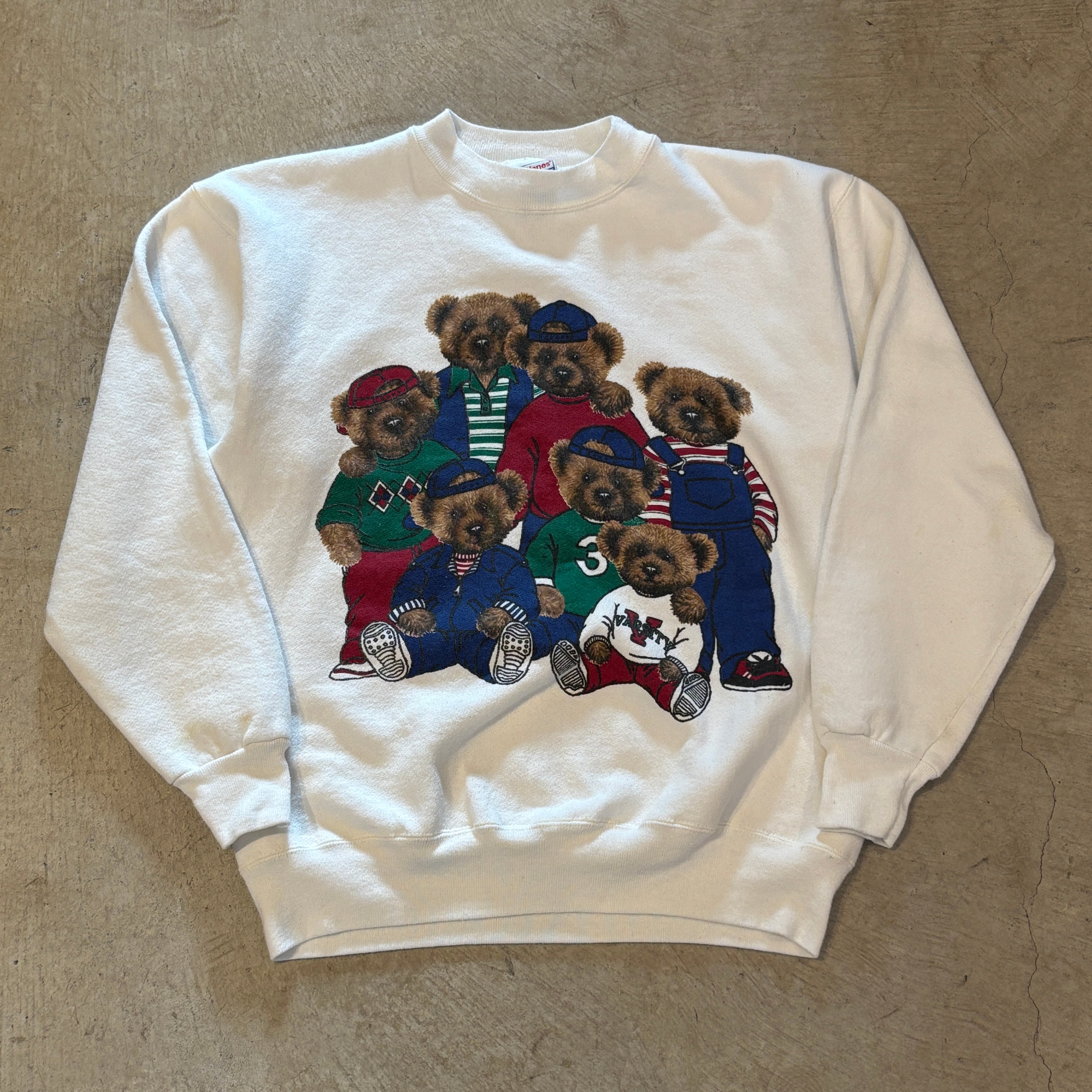 日本未入荷RADINEOのParty Bear Sweatshirt 全3色 Ⓝ1990s SWEAT SHIRT BEAR VARSITY | safarionline