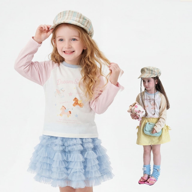 春韓国風犬柄Ｔシャツ