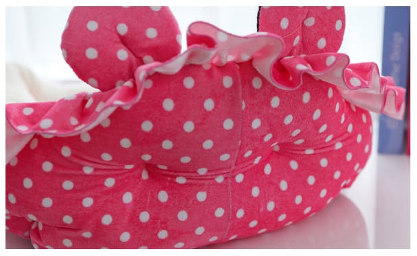 犬 犬用 水玉 ベッド ハウス Mサイズ 滑り止め加工 小型犬 中型犬 大型