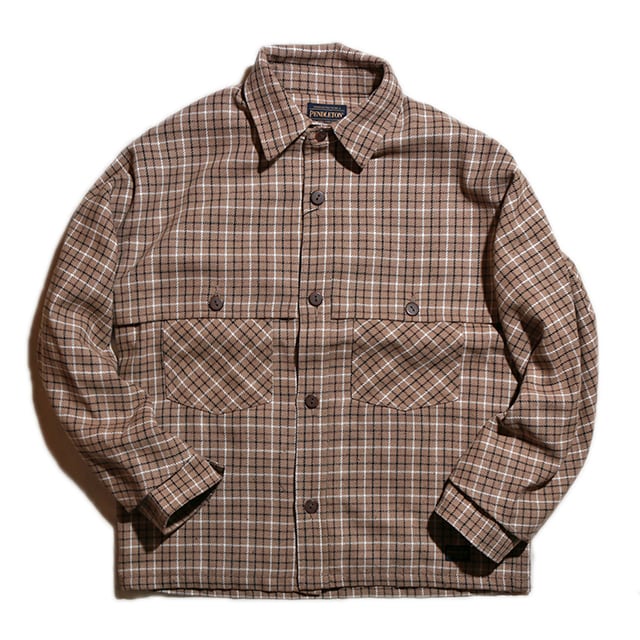 PENDLETON  CPO Shirts Jacket ブラウン M  良品