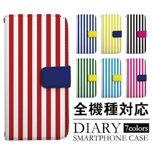 [a029] 全機種対応 ストライプ STRIPE 夏 サマー シンプル 手帳型 カード収納 ミラー iPhone iphone13 ケース 13mini iphone13promax iphone13pro　iPhone12 12Pro 12ProMax 12mini iPhone11pro max iPhoneXS iPhone8/7 AQUOS Galaxy Xperia SIMフリー モバイルケース スマホケース