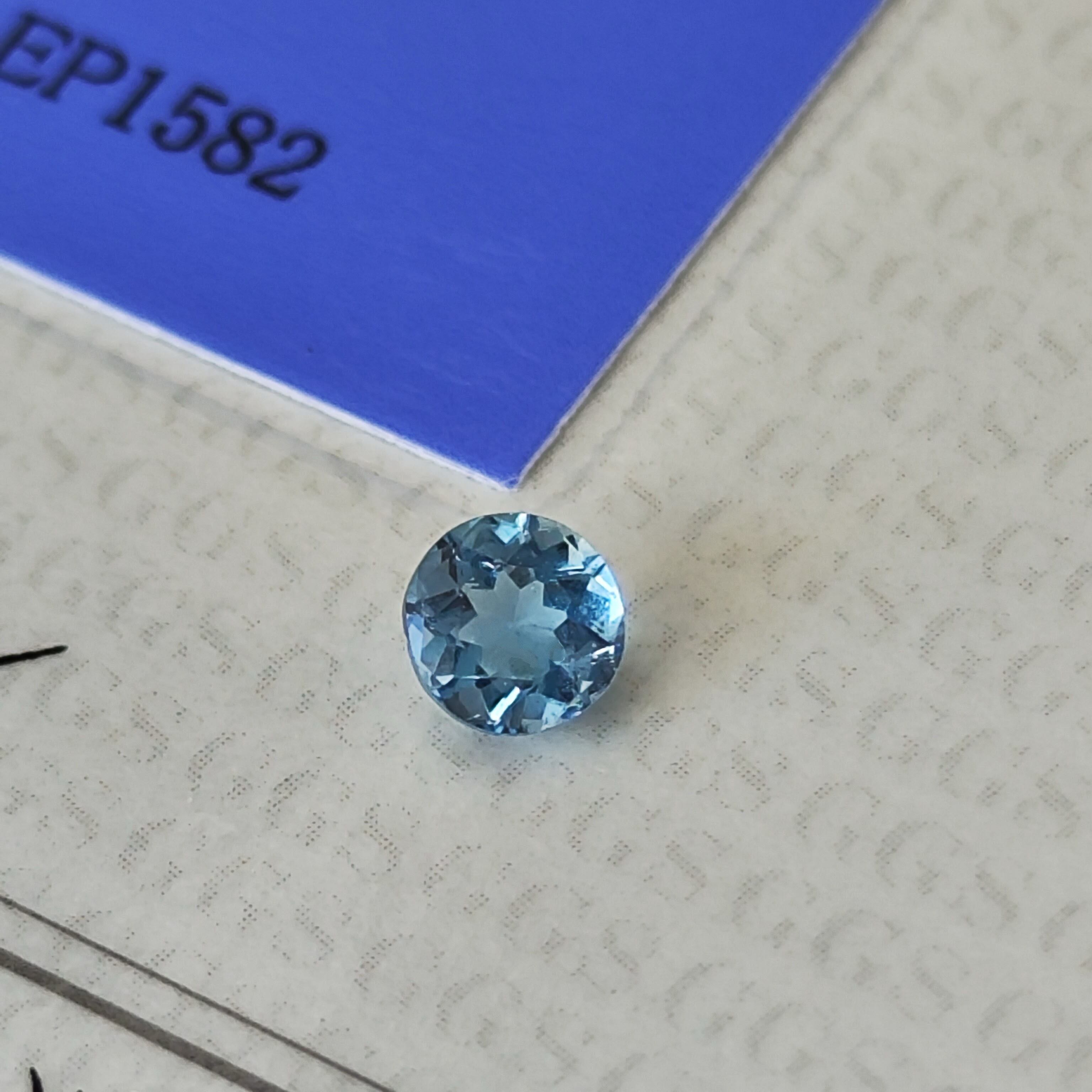 ルース】天然サンタマリアアクアマリン 0.335ct 鑑別書付き | Mico宝飾店