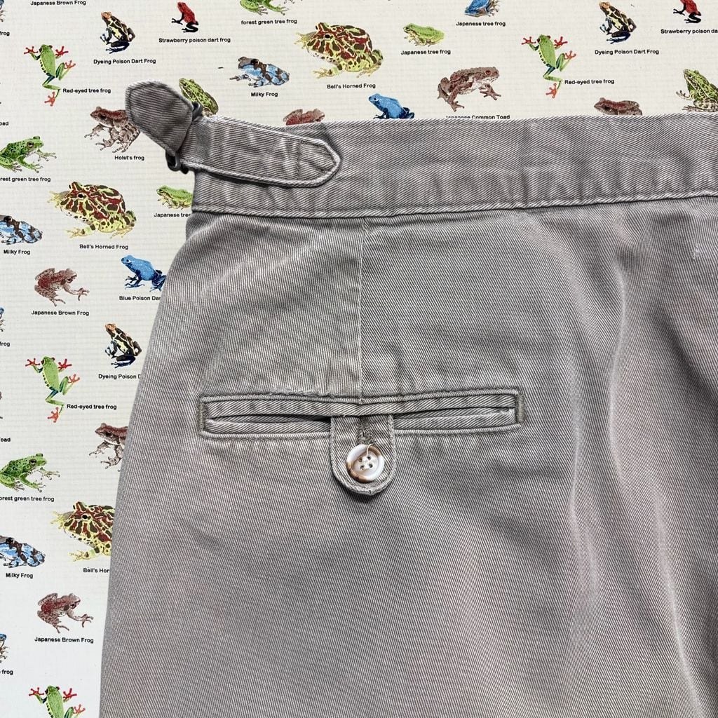 90's USA製 ラルフローレン Polo by Ralph Lauren 2タック チノ サイド