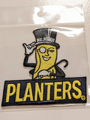 送料無料! ★刺繍アイロンワッペン★【ミスターピーナッツ (Mr.PEANUT)】 〚アメリカン雑貨 アメトイ〛