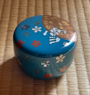 平棗　雪月花（茶平一斎作　茶道具　薄茶器　棗　輪島塗　蒔絵　コレクター）　　