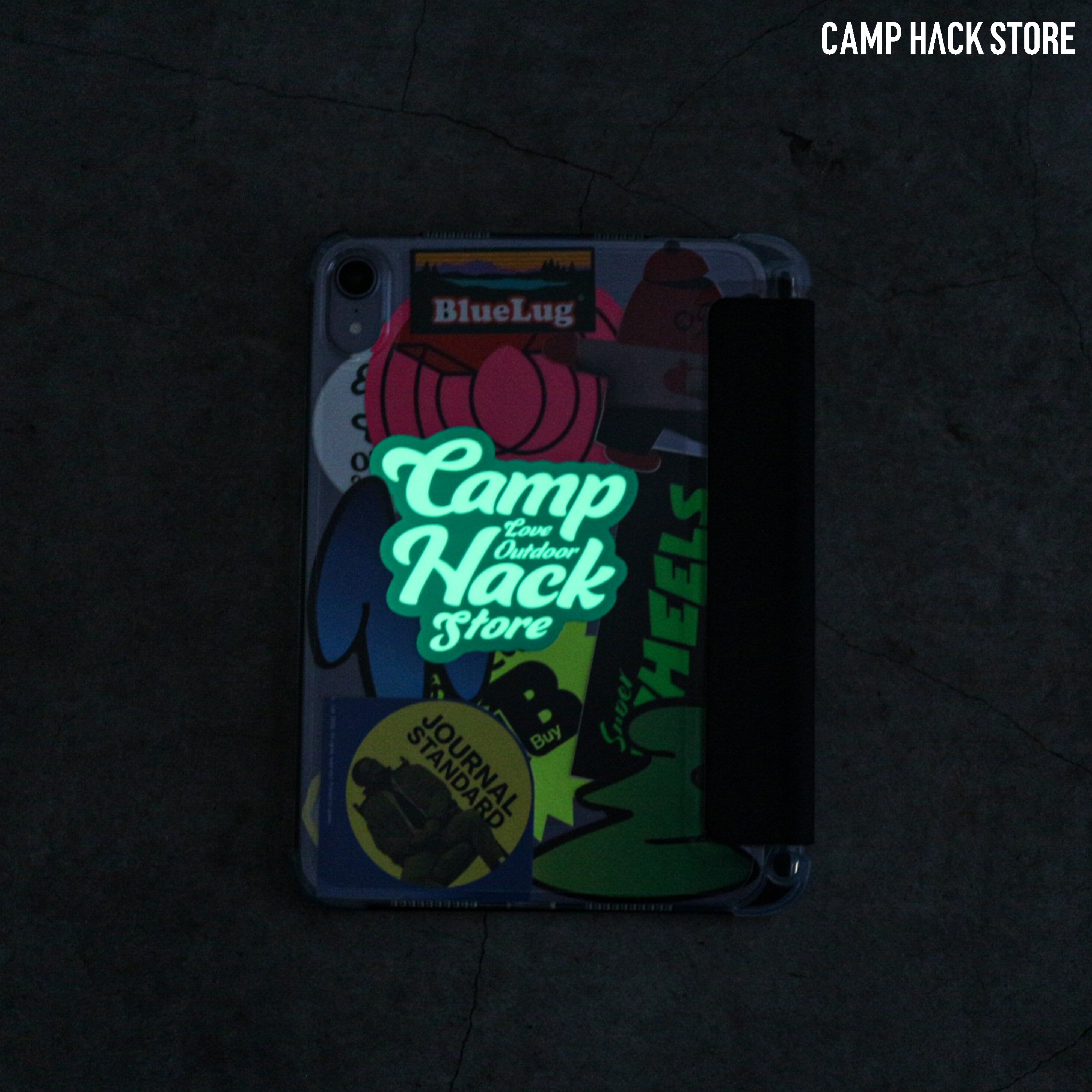 光ります「オリジナル蓄光ステッカー」 | CAMP HACK STORE