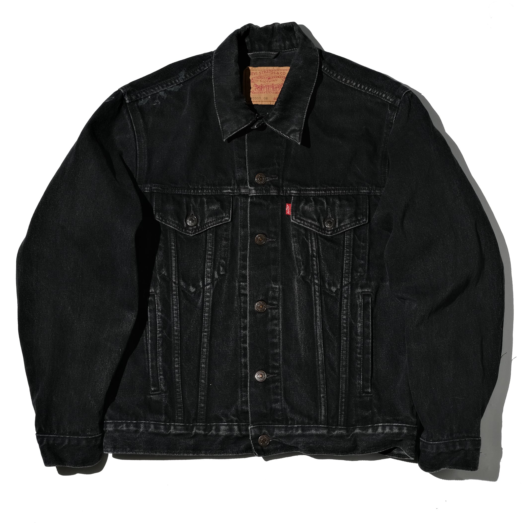 92's Levi's 70503 black denim jacket made in Spain [M] | goodbuy